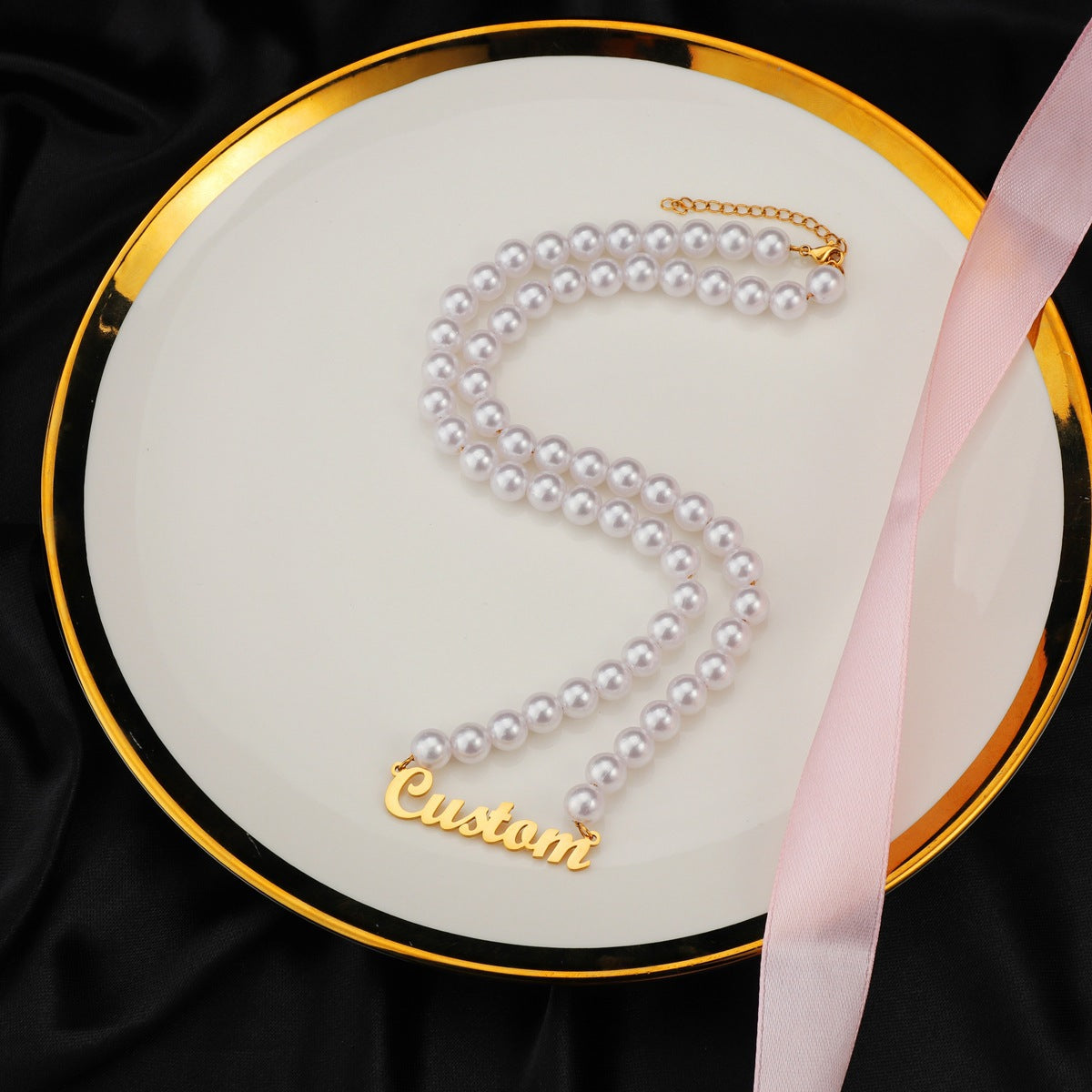 Personalized Pearl Necklace