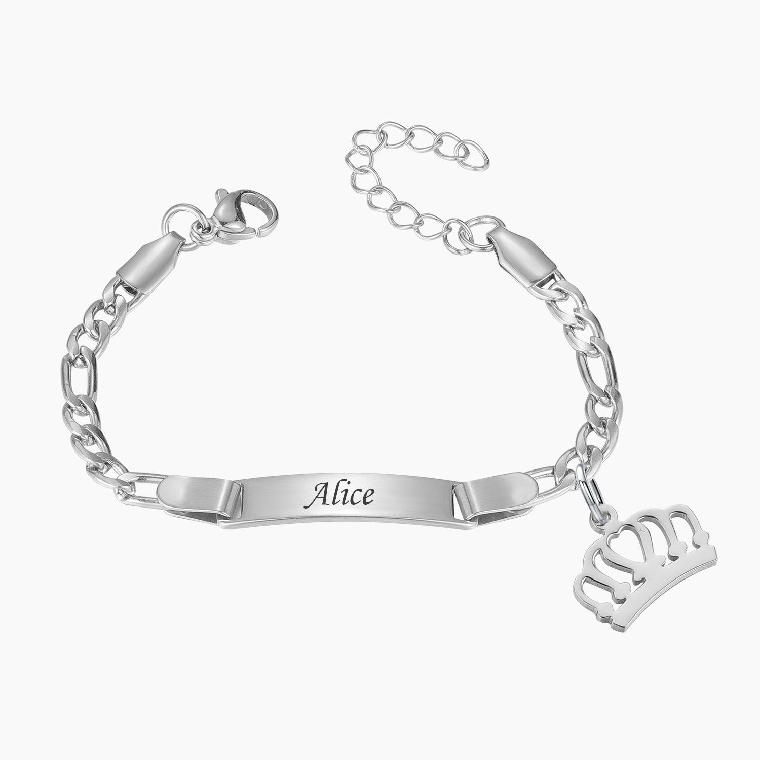 Personalized Bracelet Custom Name Engrave Bracelets Stainless Steel Adjustable baby Women Bangle Birthday Gift