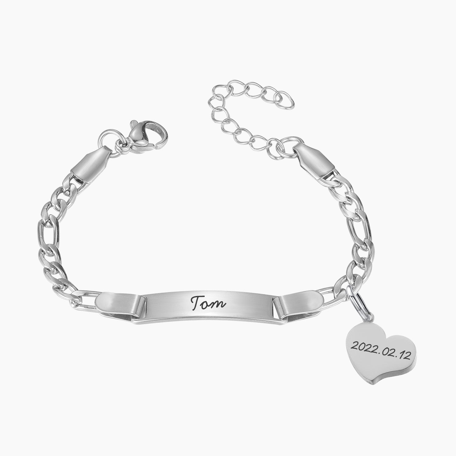 Personalized Bracelet Custom Name Engrave Bracelets Stainless Steel Adjustable baby Women Bangle Birthday Gift