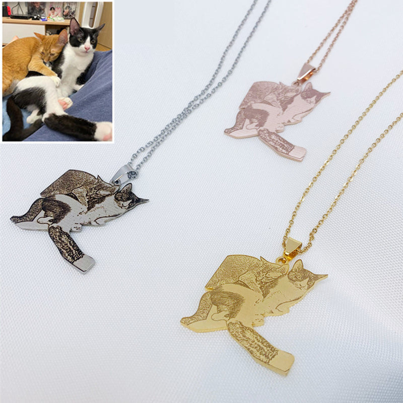 Personalized Laser Pet Photo Necklace