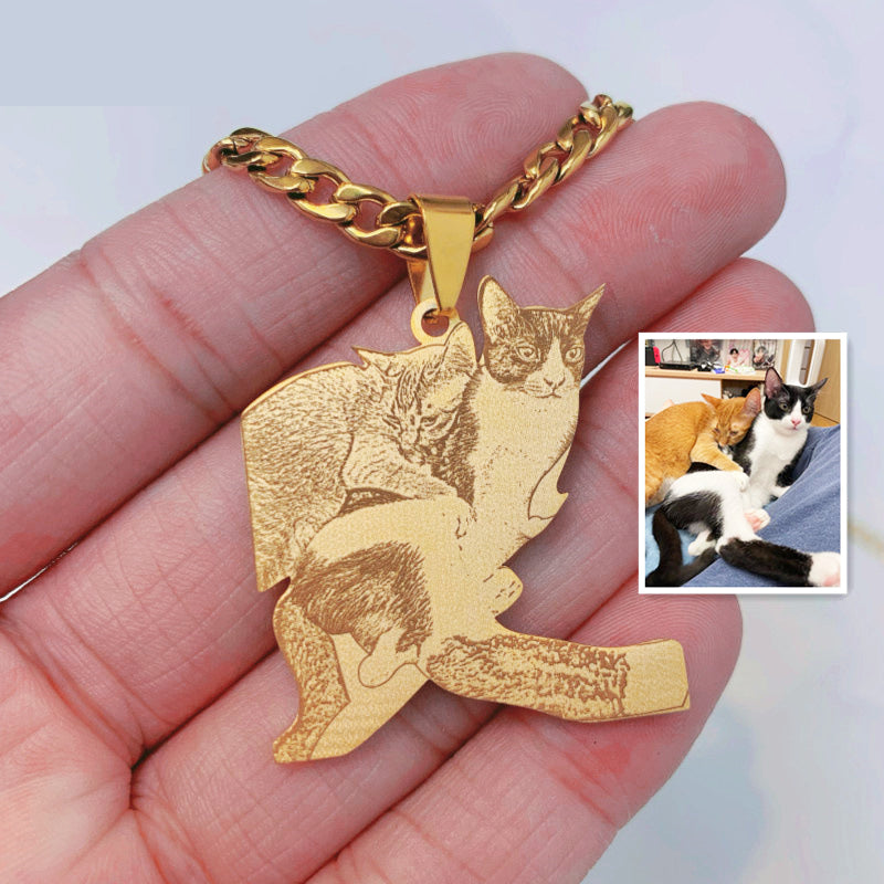 Personalized Laser Pet Photo Necklace