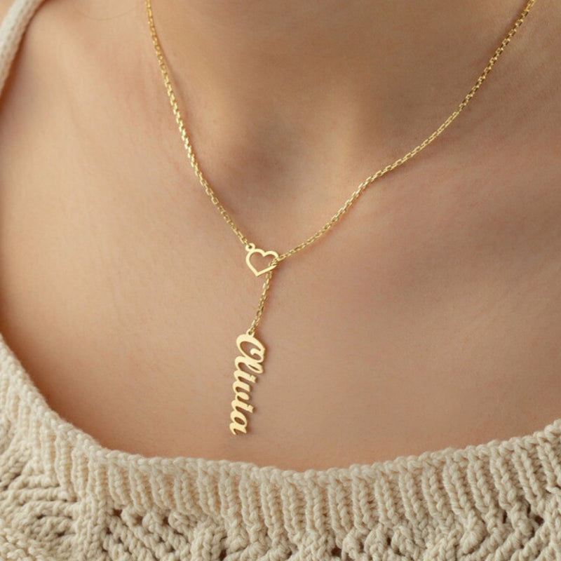 Personalized Name Necklace Love