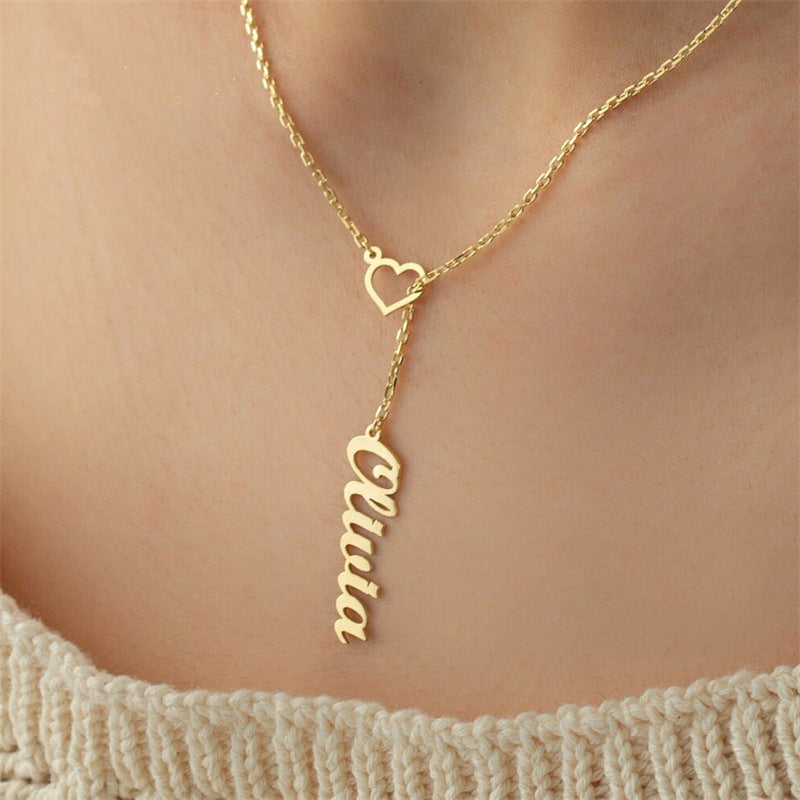 Personalized Name Necklace Love