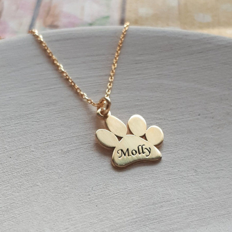 Personalized dog claw carved Necklace