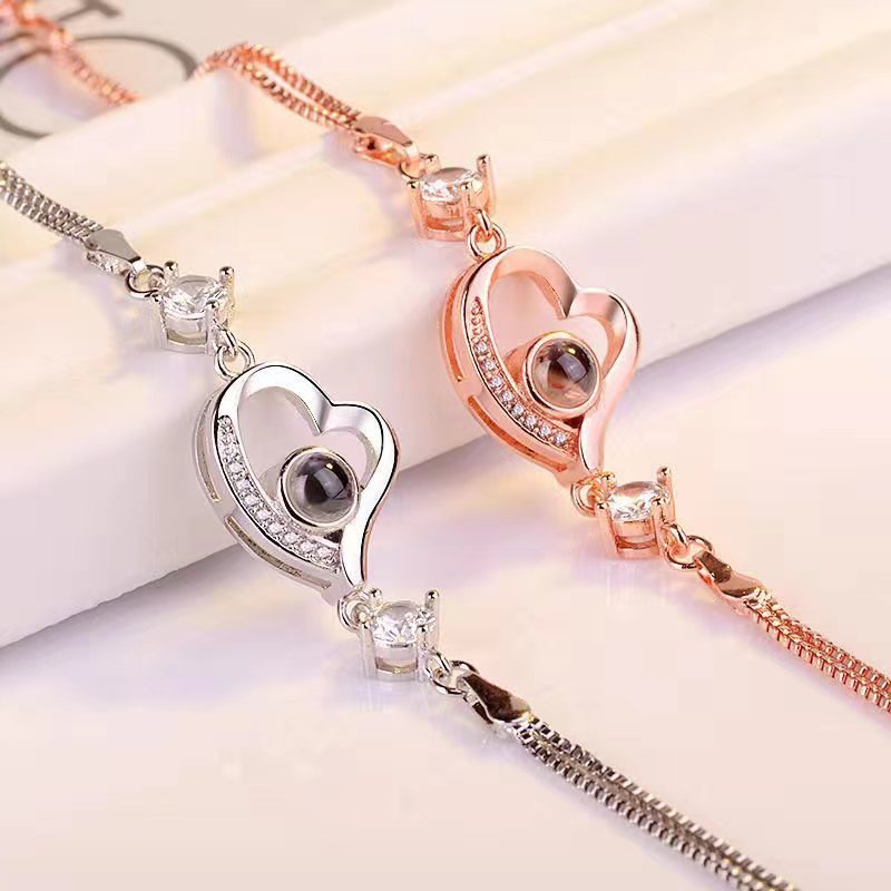 Romantic Double Layer I Love You Projection Bracelet