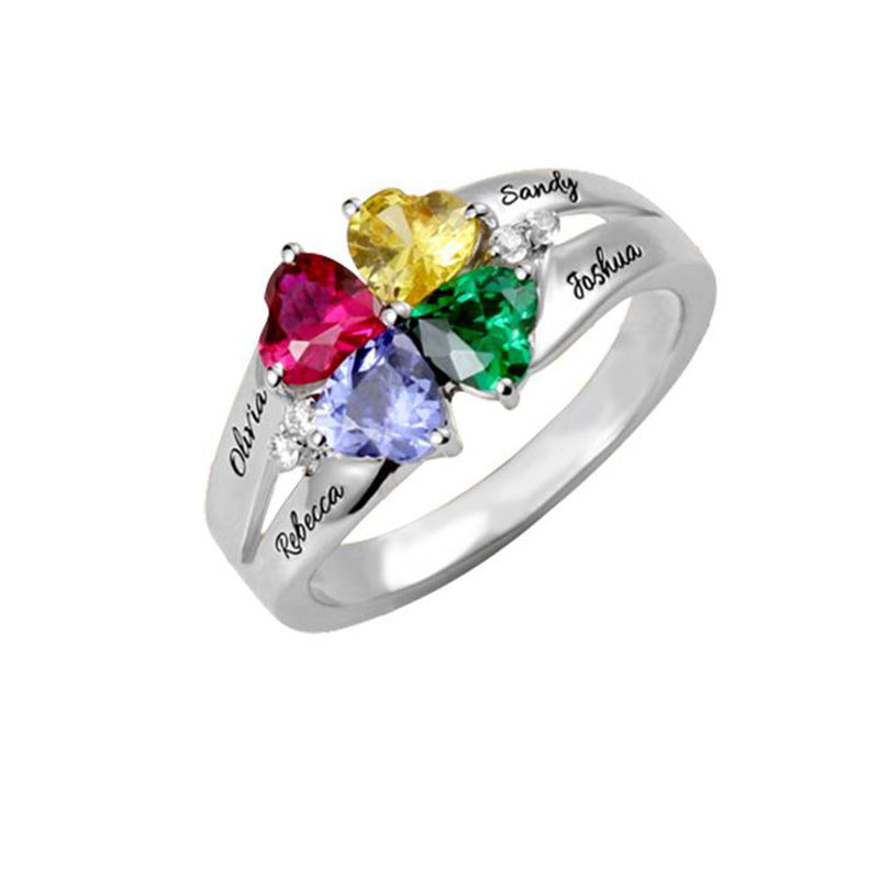 Personalized Fashion Micro Set Zircon Ring