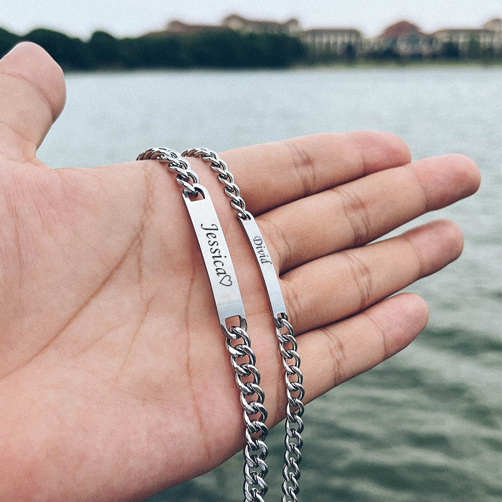 Personalized Couple Name Bracelet