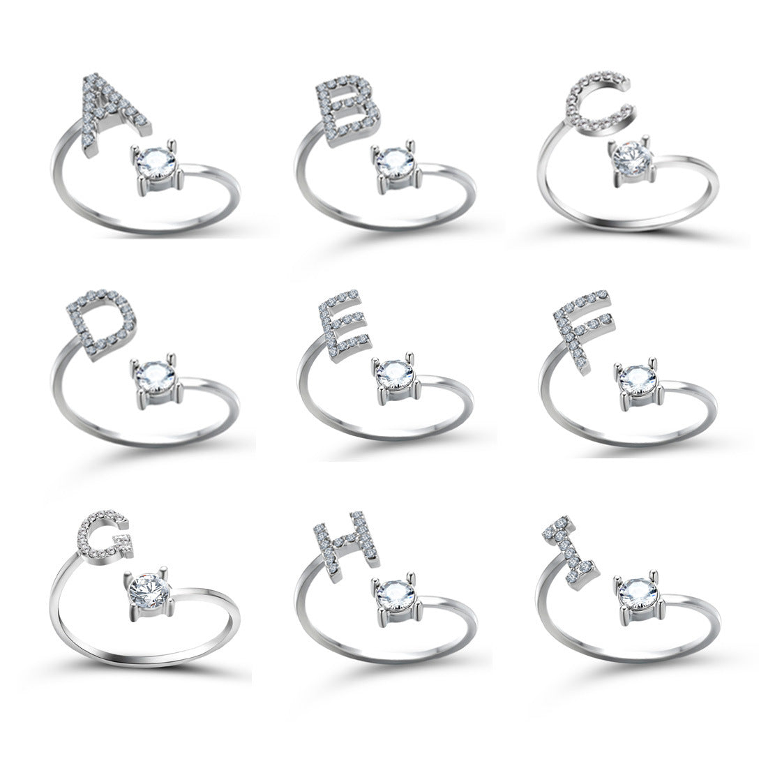 Alphabet Diamond Ring