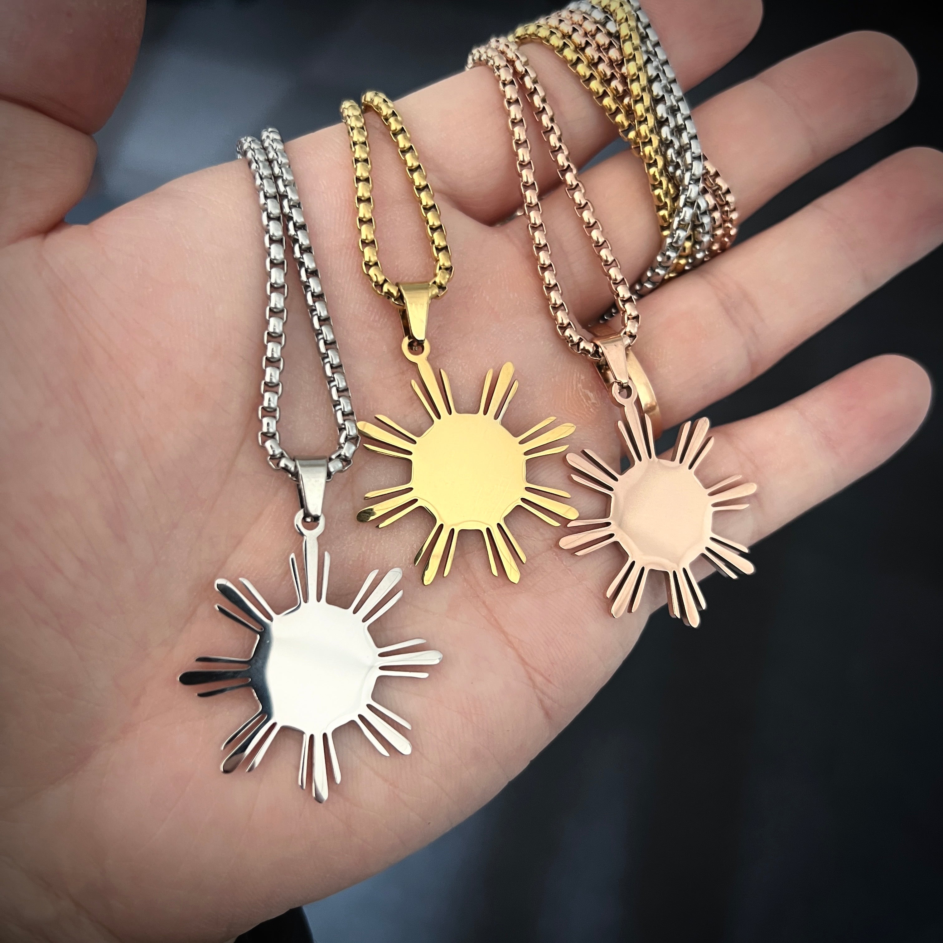 Personalized Sun Necklace