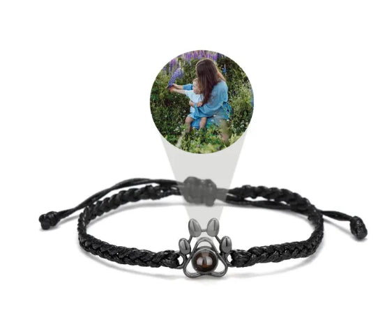 Personalized Pet Photo Knitted Rope Bracelet