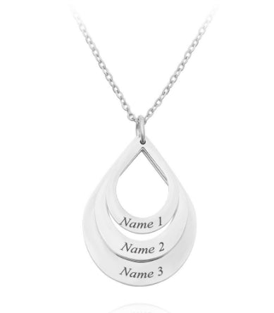 Personalized Water Drop Name Necklace