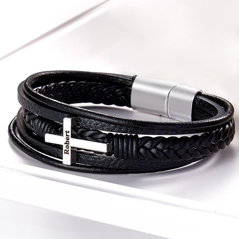 Custom Cross Bracelet