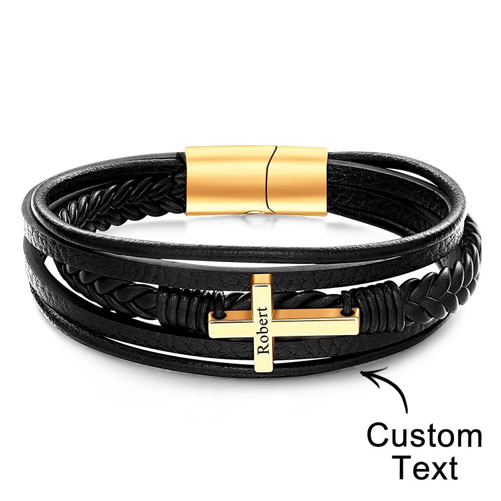 Custom Cross Bracelet