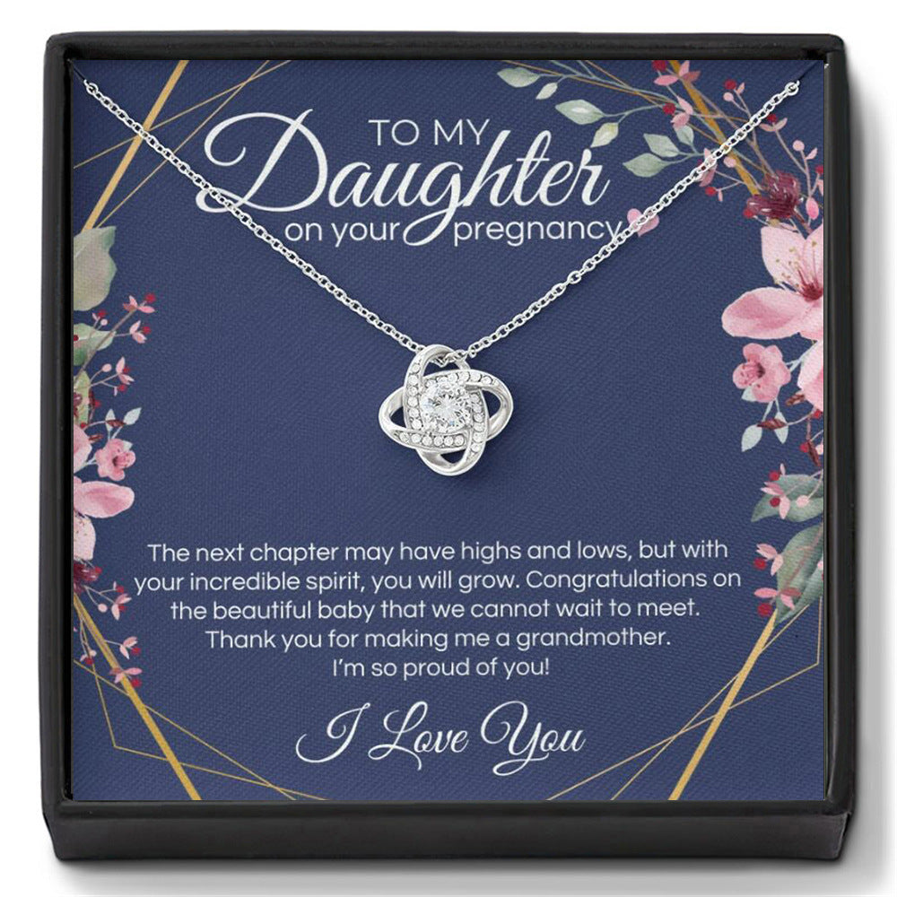 Four-Leaf Clover Necklace Gift for Your Daughter