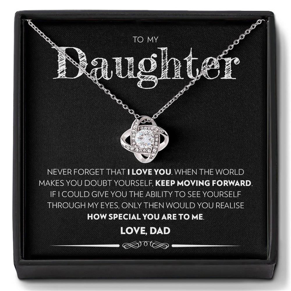 Four-Leaf Clover Necklace Gift for Your Daughter