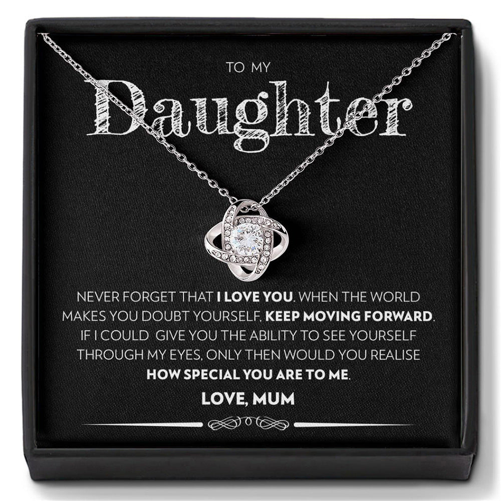 Four-Leaf Clover Necklace Gift for Your Daughter