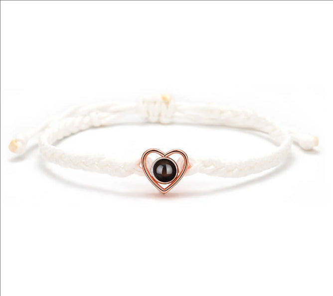 Personalized Heart Photo Bracelet