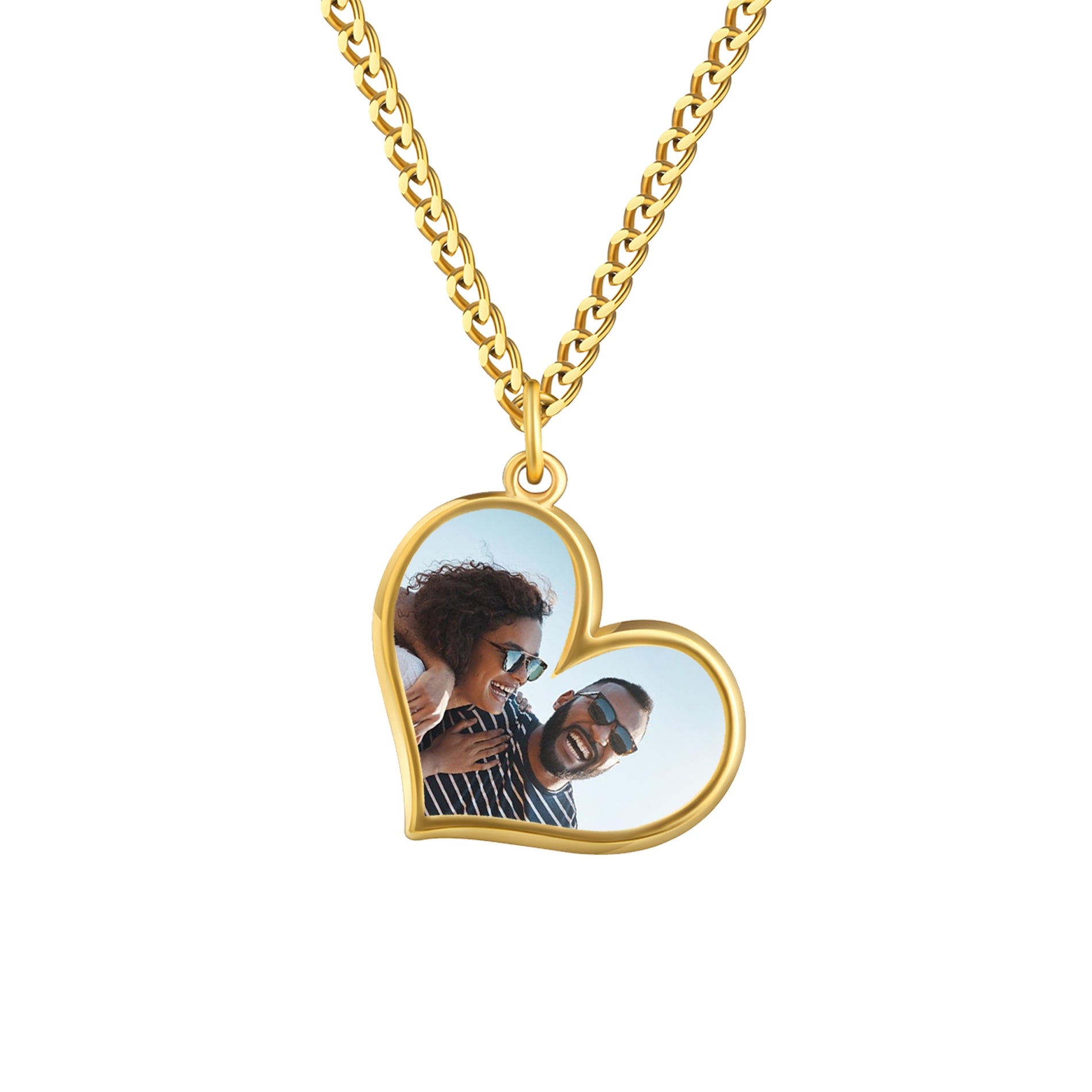 Personalized Heart Heat-Activated Magic Necklace with Hidden Picture