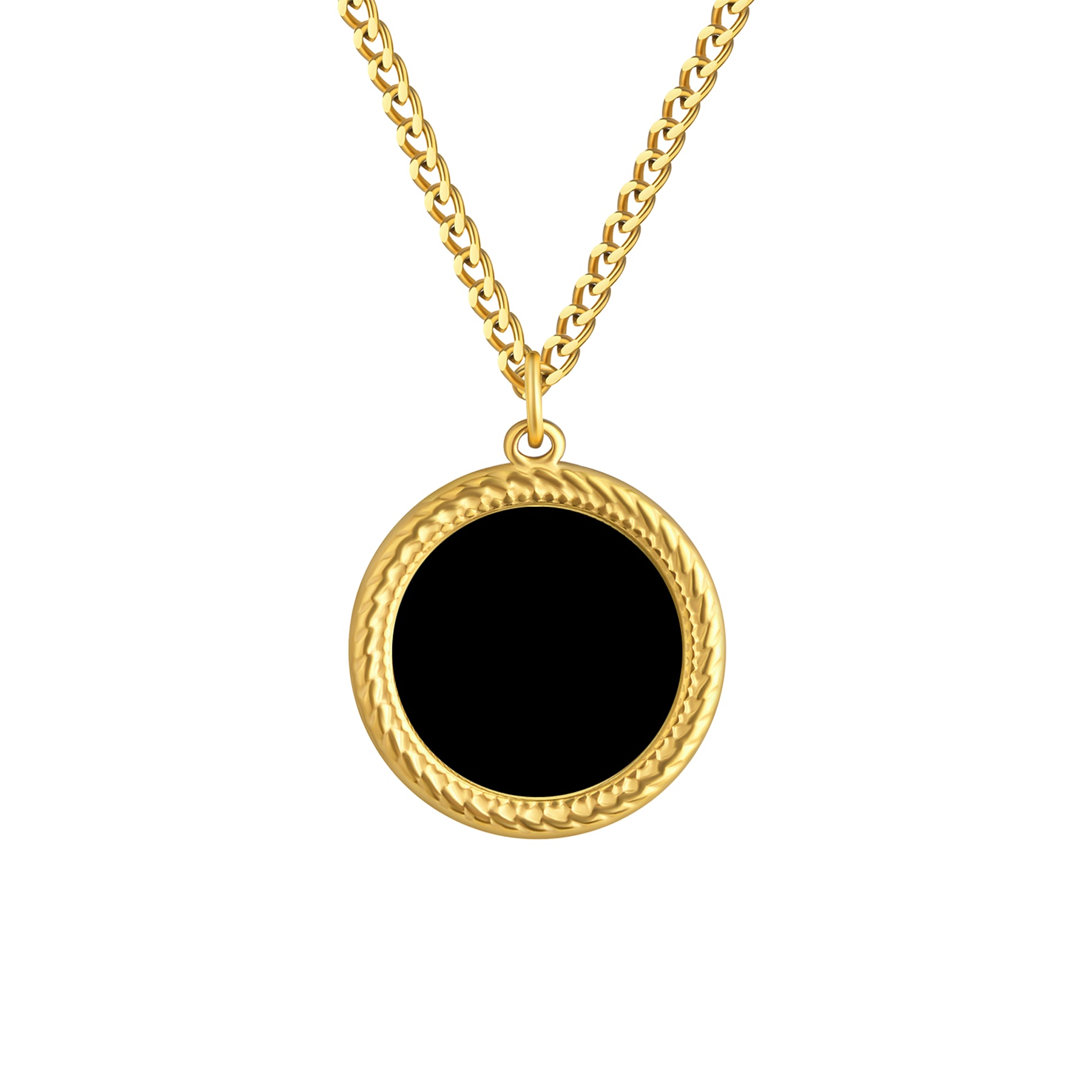 Personalized Circle Heat-Activated Magic Necklace with Hidden Picture