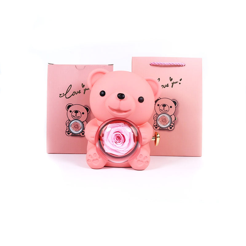 Romantic Eternity Rose Bear Gift Set