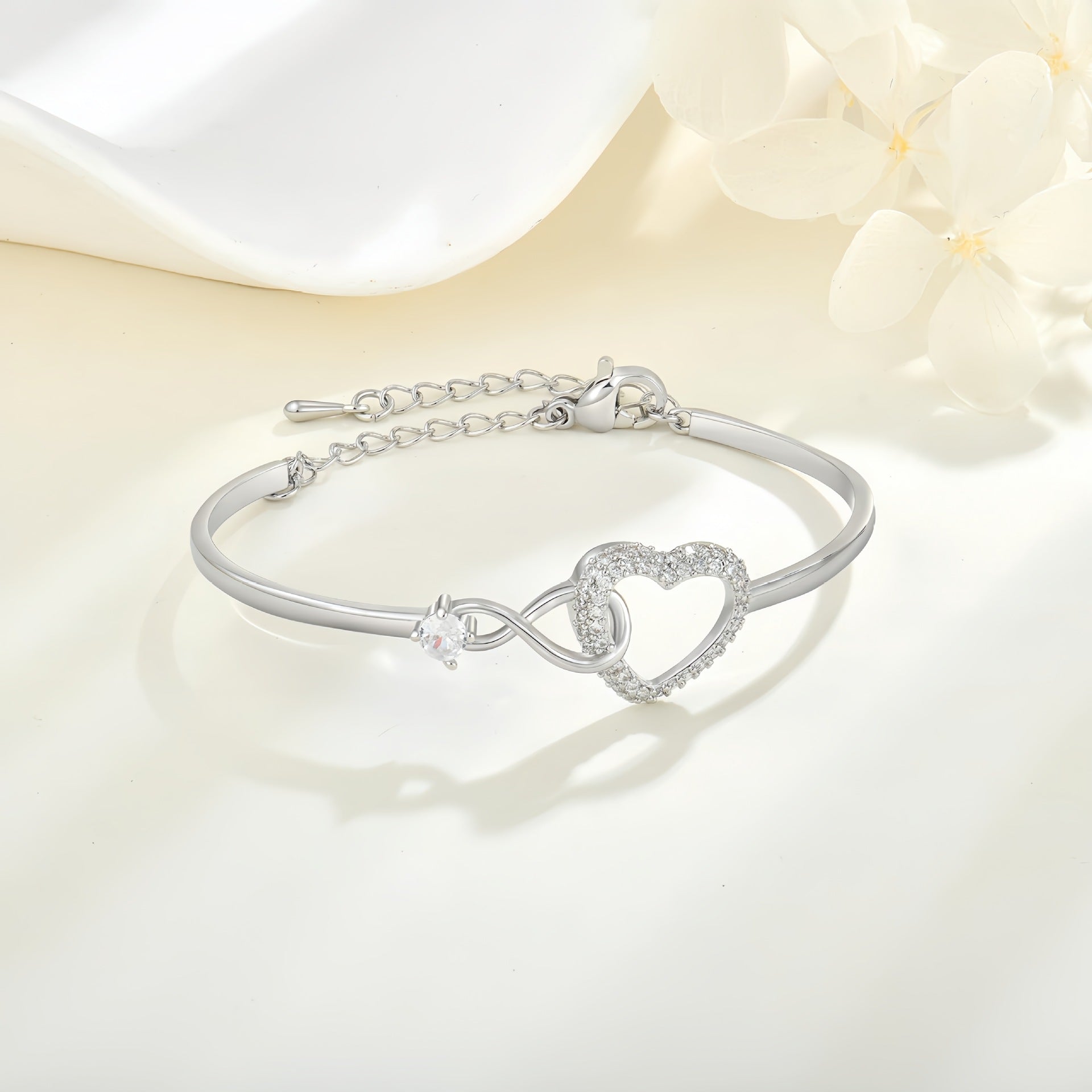 Infinity Heart Sparkle Bracelet