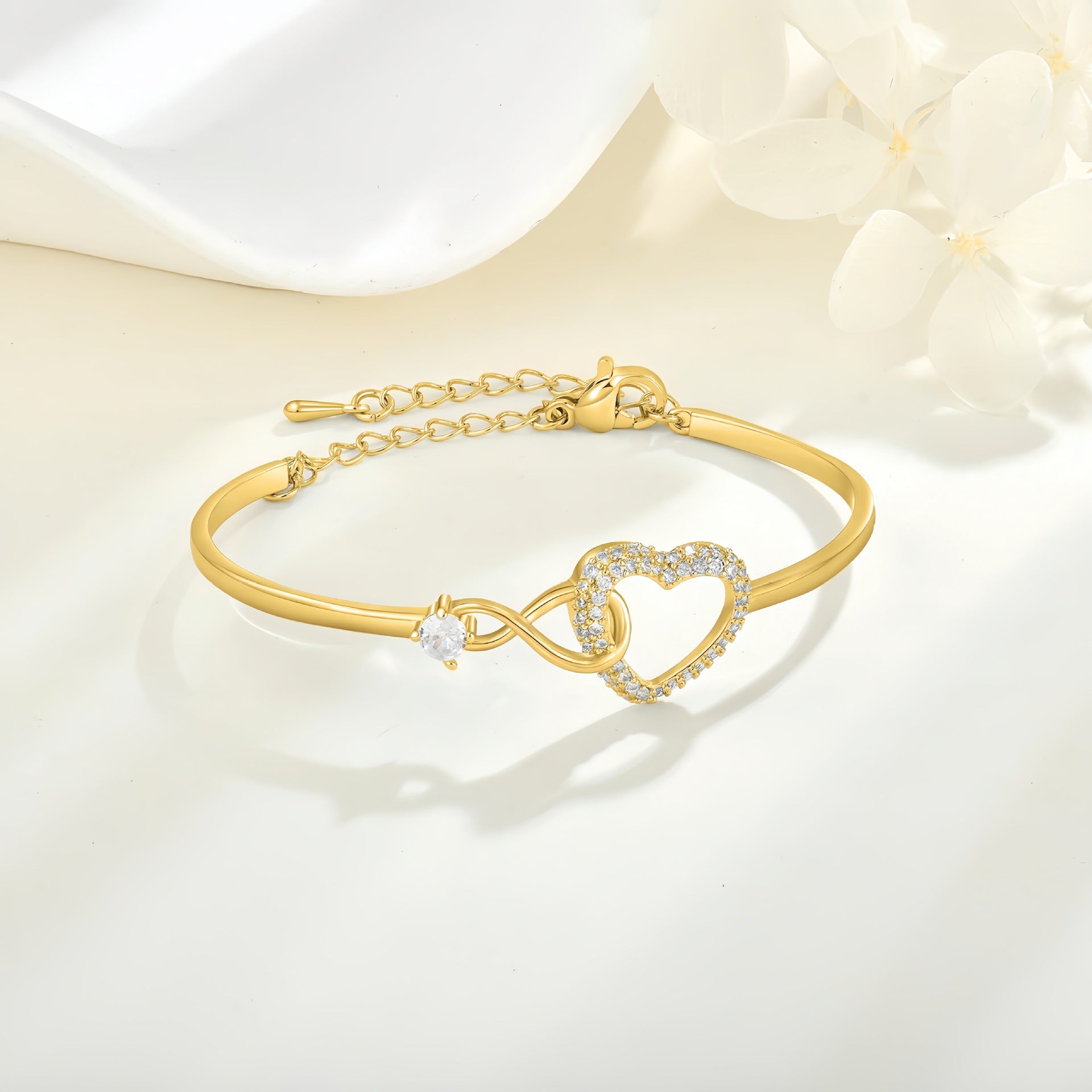 Infinity Heart Sparkle Bracelet